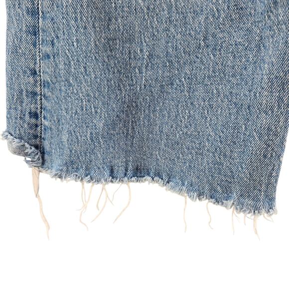 Levi's Jeans Womens 26 Premium Ribcage Crop Flare High Rise Raw Hem Comfort - Picture 5 of 14